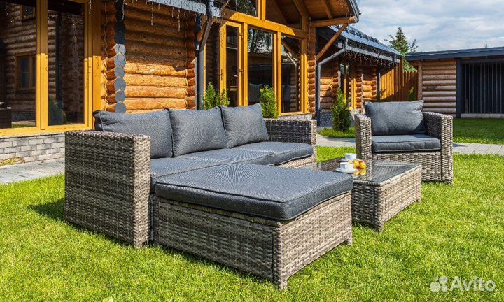 Комплект иск. ротанг grand vicky коричневый