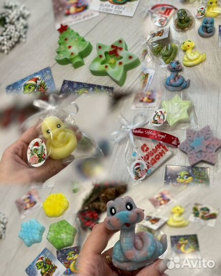 Новогоднее мыло ручной работы