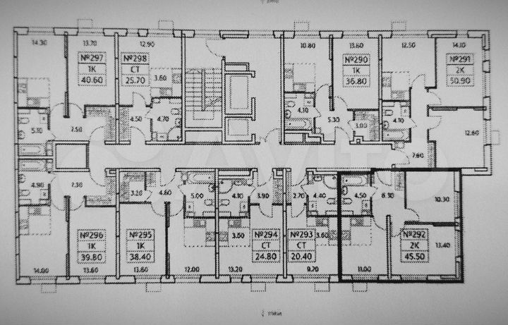 2-к. квартира, 45,5 м², 3/26 эт.