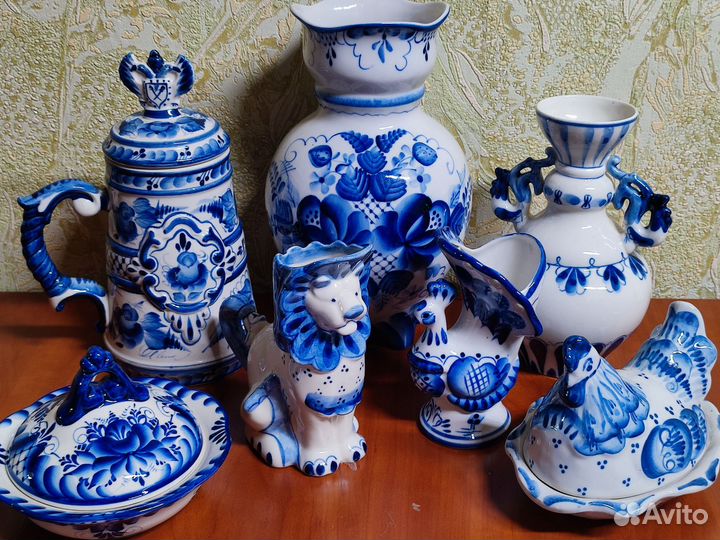 Посуда Гжель