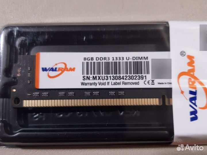 Ddr3 8gb для пк 1333 и 1600Мгц