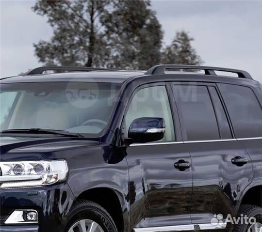 Рейлинги продольные черные серебро Land Cruiser