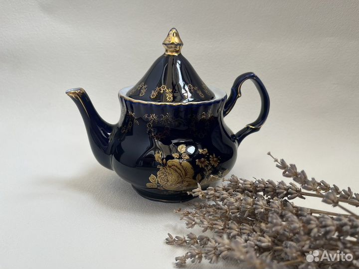Чайник заварочный фарфор кобальт чехия