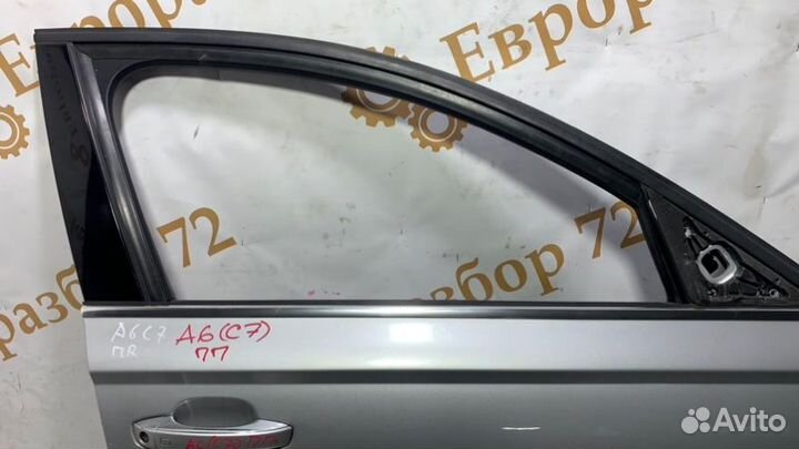 Стекло двери переднее правое Audi A6 4G2 2013