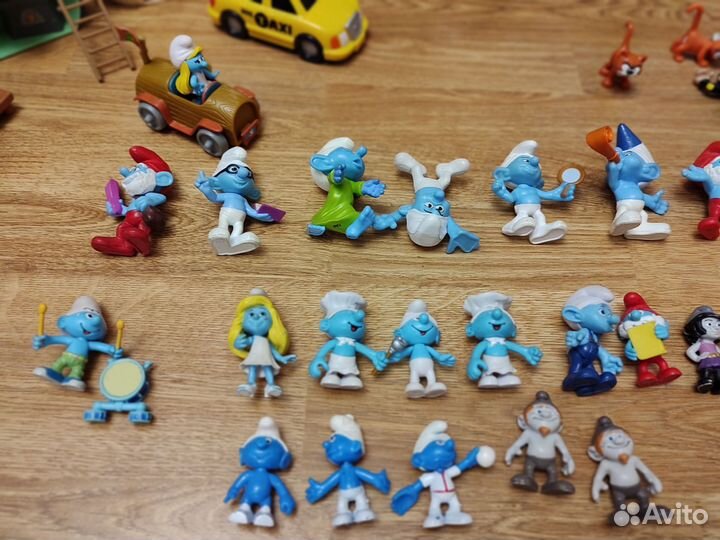 Смурфики, фигурки и домики