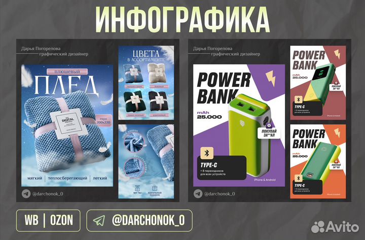 Инфографика для маркетплейсов wildberries ozon