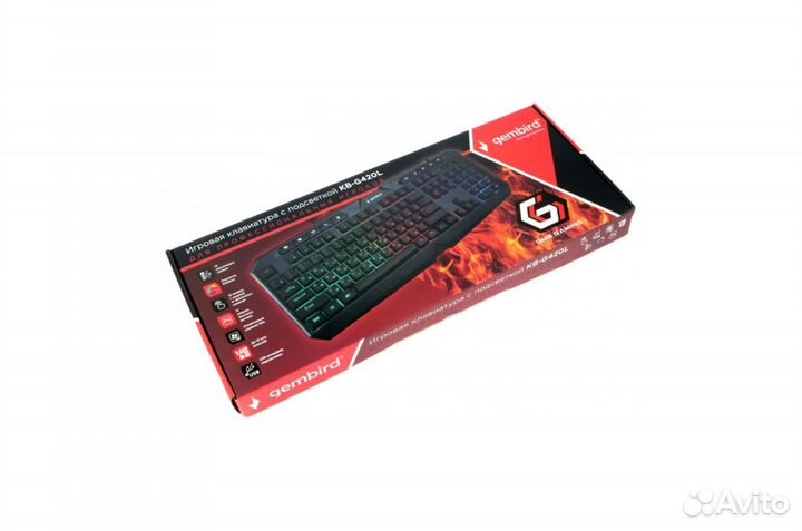 Клавиатура с подсветкой Gembird KB-G420L