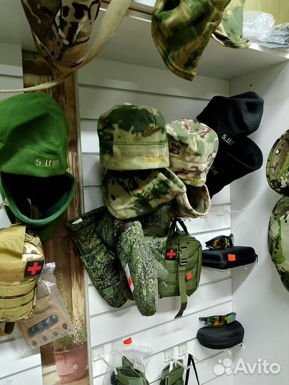 Шапка мужская флисовая и баф