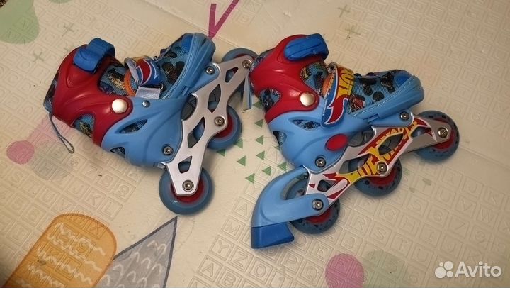 Роликовые коньки kreiss xs 26-29 р. Hot Wheels