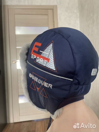 Шапка Зимняя для мальчика 50-52 размер