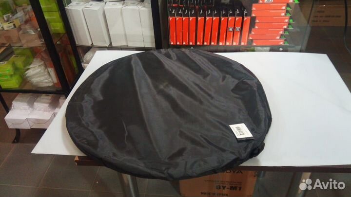 Белый фон на пружине 150х200см. тканевый