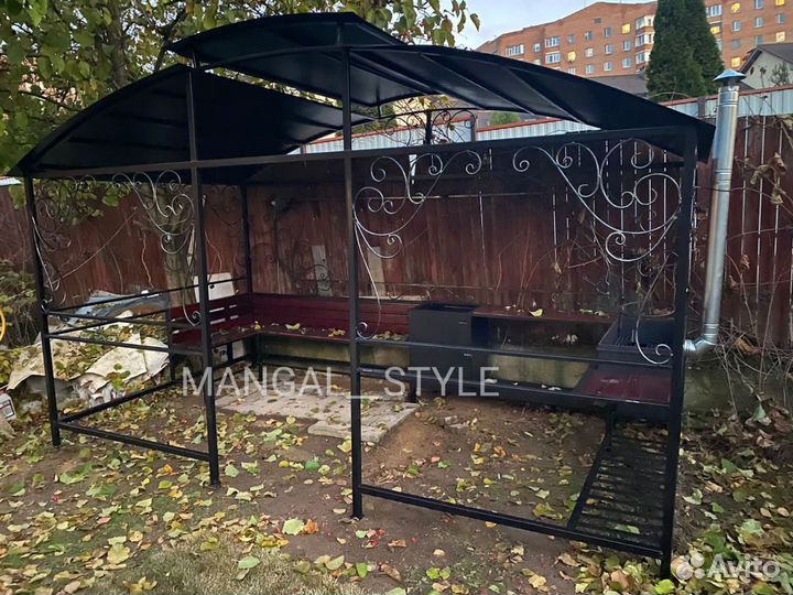 Мангал с крышей