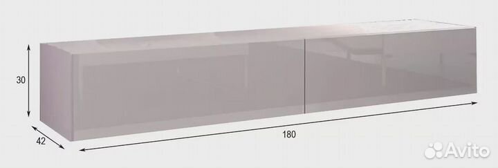 Тумба тв Модерн Виго мдф глянец подвесная дизайн 2