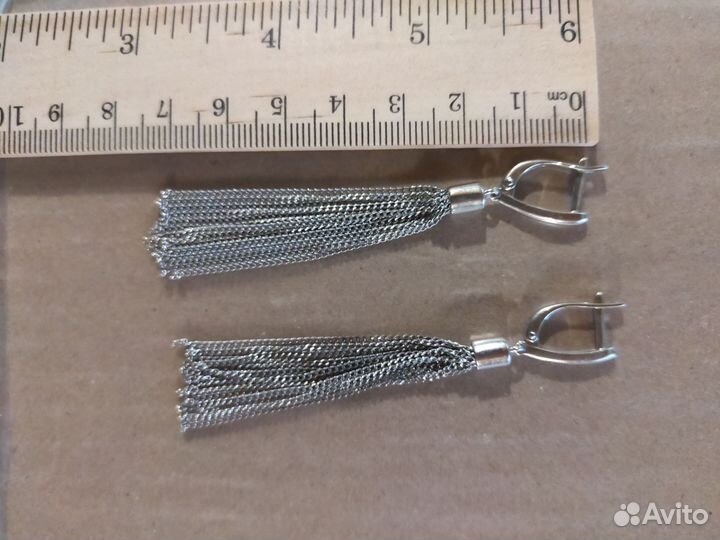 Серьги серебро