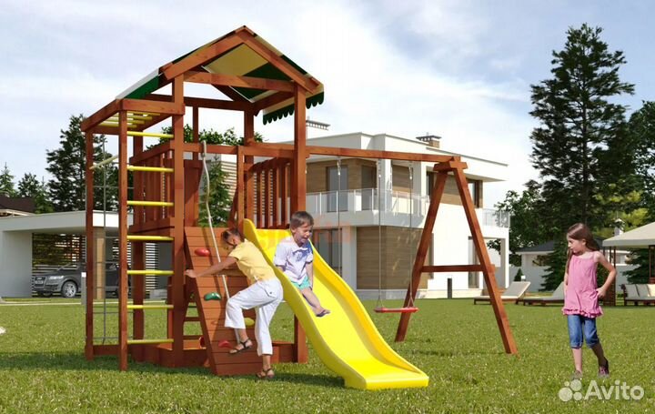 Детская площадка Савушка Мастер 5 (Махагон)