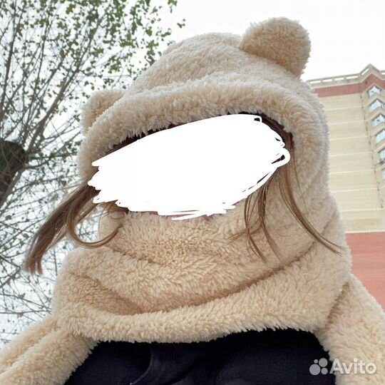 Шапка с ушами медведя y2k корейский стиль korean
