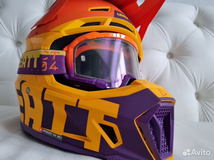 Шлем + маска Leatt Moto 7.5 Helmet Kit Фиолетовый