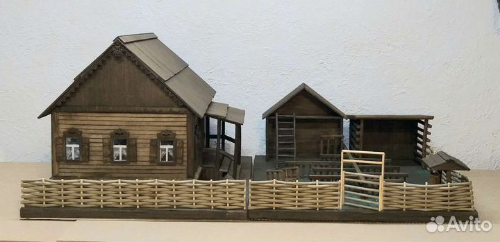 Макет. Русская изба