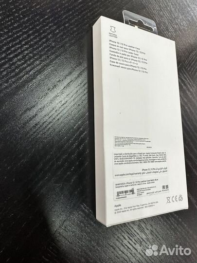 Чехол Apple iPhone 12/12pro A2494 кожа (оригинал)