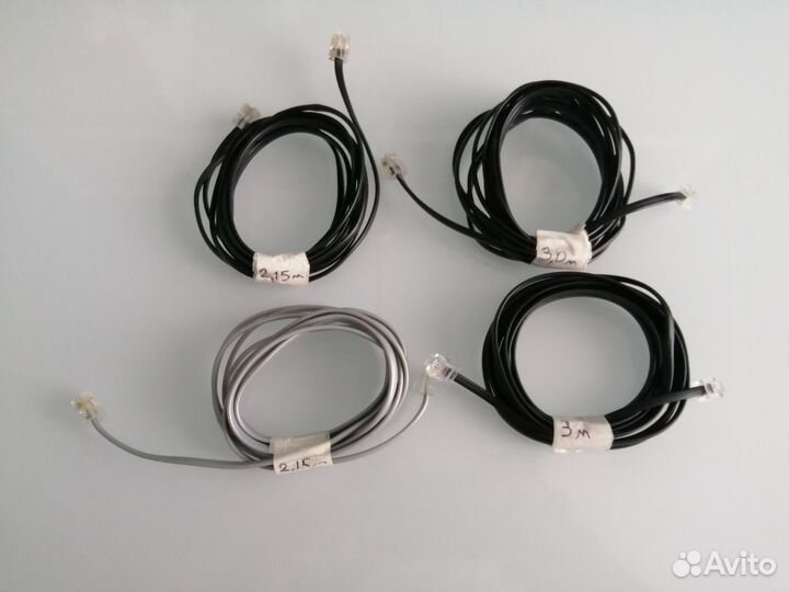 Провода телефонные RJ-11 (набор 4 шт)