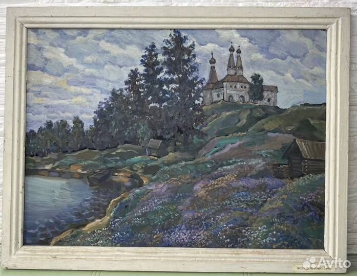 Картина маслом пейзаж Ферапонтово