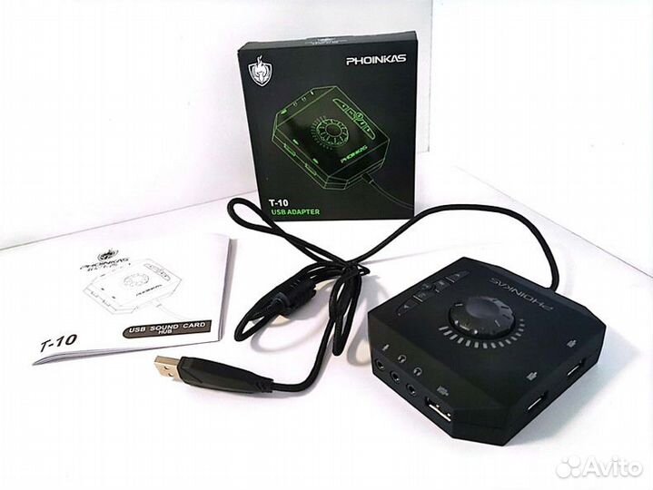 Внешняя USB Звуковая карта phoinikas PS4 7.1