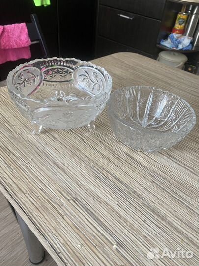 Хрустальная конфетница