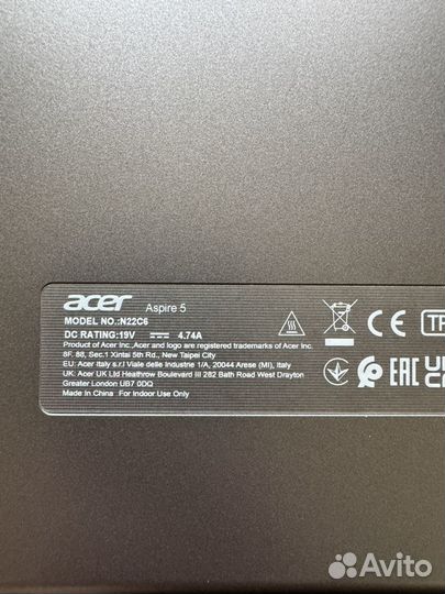 Ноутбук Acer Aspire 5 A515-57-555M серый 15.6