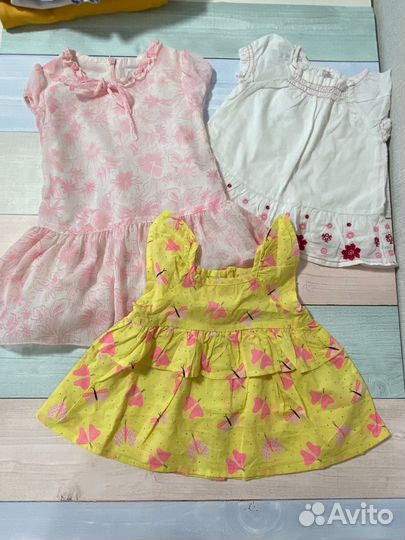 Пакет одежды на девочку 74 80