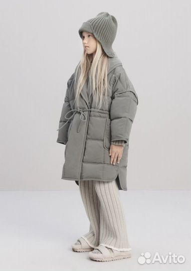 Новое стеганое пальто для девочки Zara