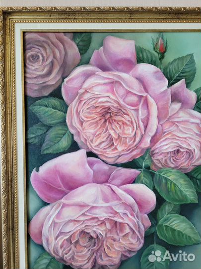 Картина маслом,оформленная в багет