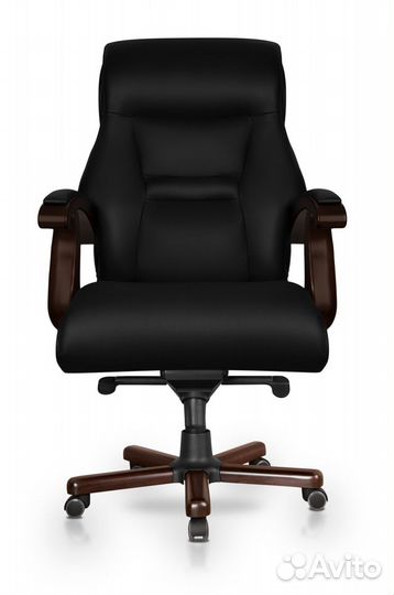 Офисное кресло руководителя Прага натуральная кожа