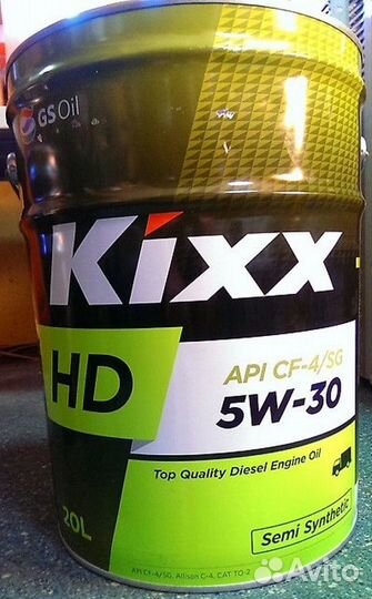 Моторное дизельное масло Kixx CF-4 5/30 20 литров