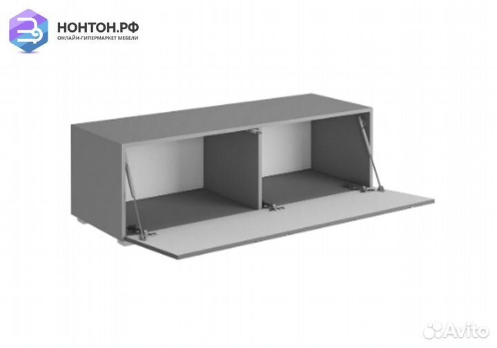 Тумба под тв Гранж тм-003 серый шифер / матовый гр