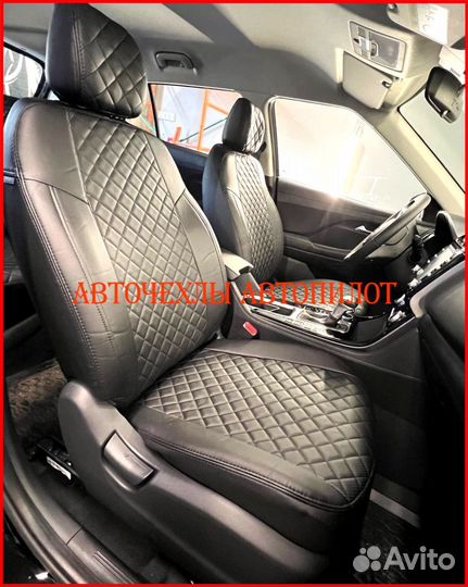 Чехлы Автопилот Hyundai Creta 2 из экокожи чёрные