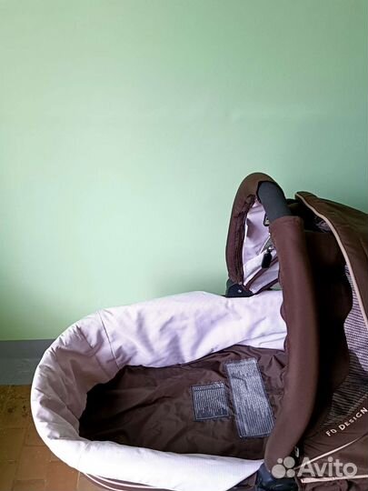 Коляска 2 в 1 для двойни и погодок fd design zoom