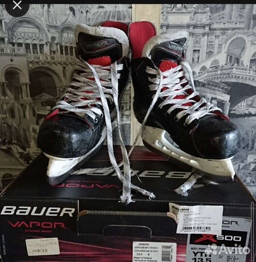 Коньки Jackson, Bauer, горнолыжное снаряжение