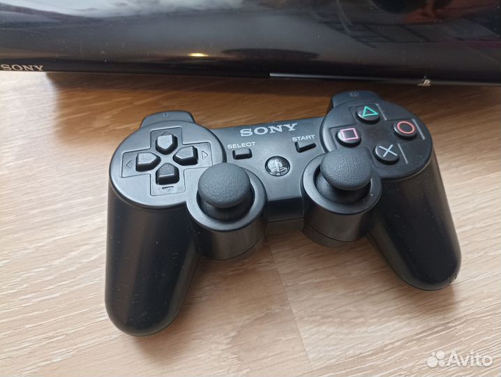 PS3 500Gb прошитая 100 игр + 2 джойстика
