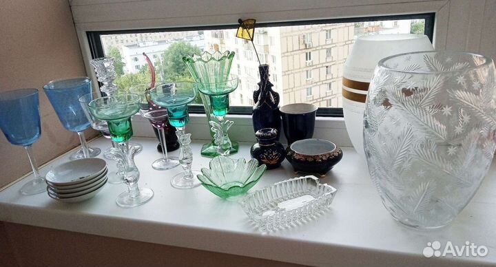 Цветное стекло хрусталь СССР