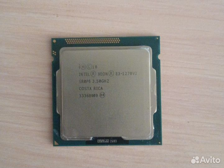 Процессор intel Xeon e3 1270v2