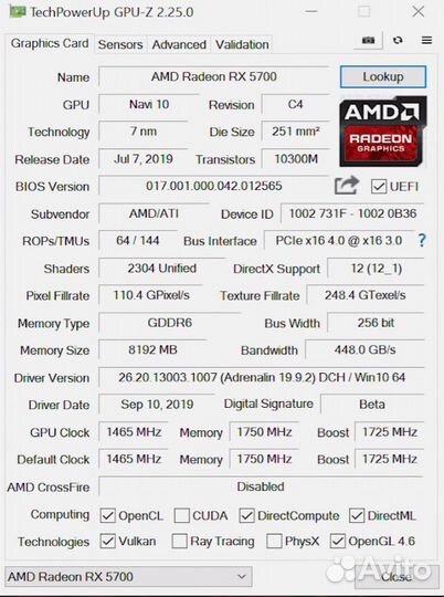 Rx5700 8gb Asus