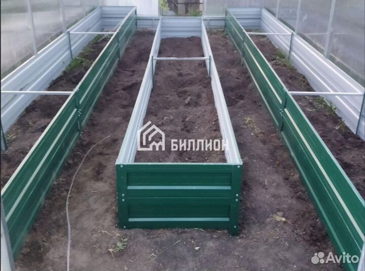 Грядка высокая 40 см оцинкованная 0*75*2м