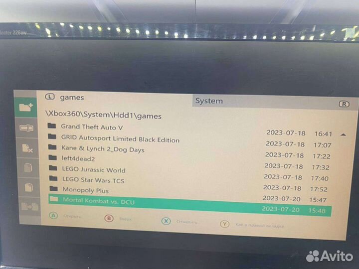 HDD 250 с играми Xbox 360 s freeboot/aurora/fsd