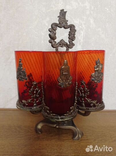 Набор стаканов на подставке, СССР