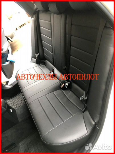 Чехлы Автопилот BMW X1 e84 из экокожи чёрные