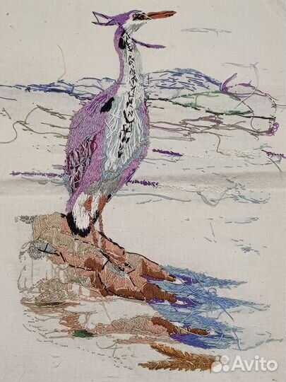 Работы вышитые гладью