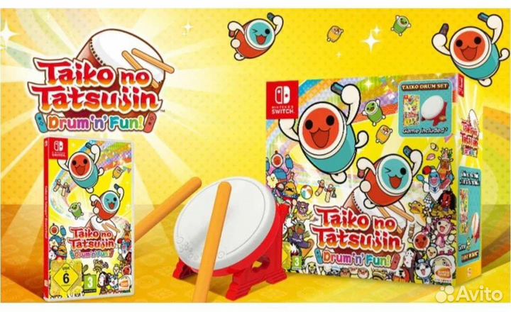 Nintendo новая игра и барабан Taiko No Tatsujin