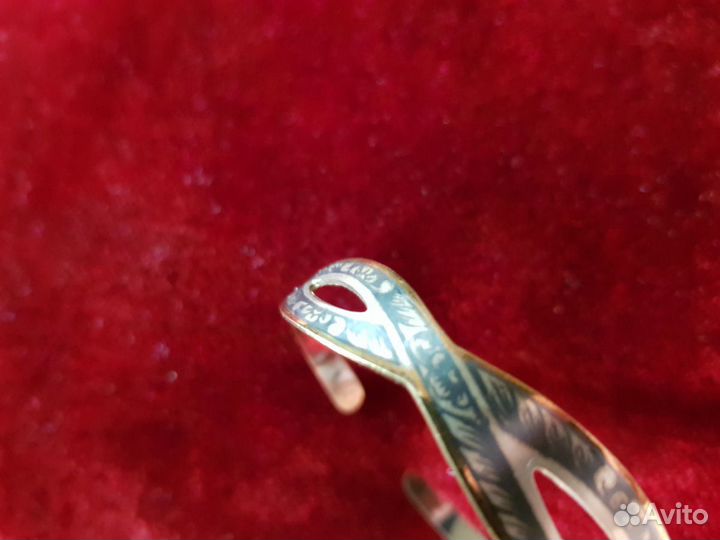 Винтажный серебряный браслет