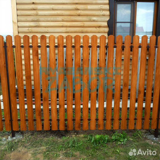 Забор из профиля штакетника в Скопине