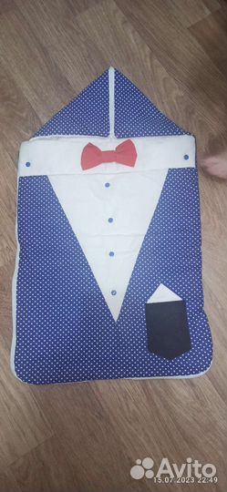 Конверт на выписку для мальчика летний